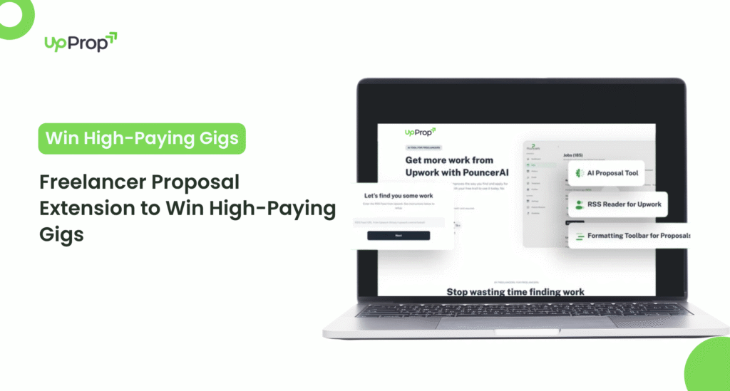 AI proposal extension interface for freelancers automating Upwork job replies