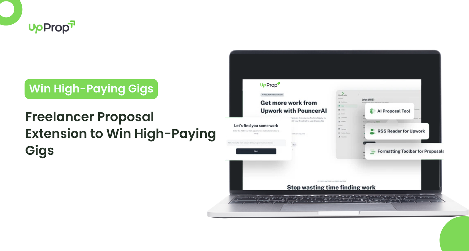 AI proposal extension interface for freelancers automating Upwork job replies