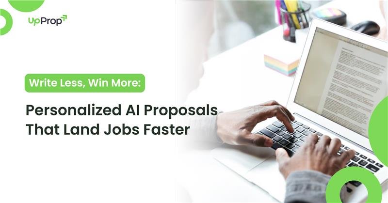Freelancer using AI tool to write proposal fast